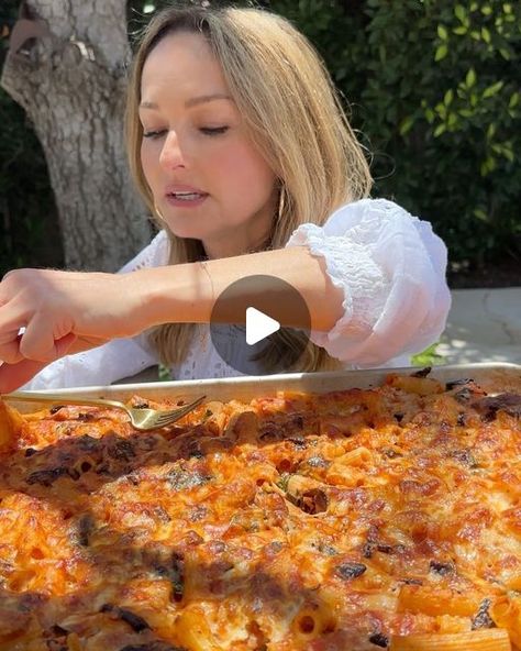 Giada DeLaurentiis on Instagram: "New. Sheet Pan. Recipe.  Pasta alla Norma has always been one of my favs, and now you can get the crunchy bits of the dish in every bite.  Cook along with me at the link in my bio 🍝" Sheet Pan Pasta Alla Norma, Pasta Alla Norma, Recipe Pasta, Pan Recipe, 12 Tomatoes, Giada De Laurentiis, Sheet Pan, Then And Now, And Now