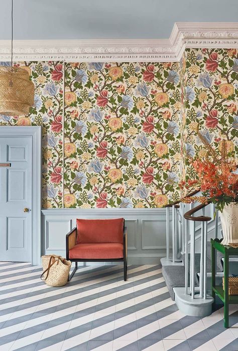 Flock Wallpaper, Mindoro, Maximalist Interior, Cole And Son Wallpaper, Wallpaper Direct, Design Studios, Orla Kiely, Cole And Son, In Full Bloom