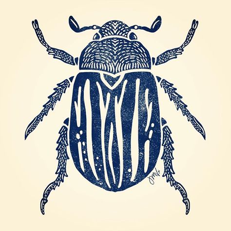 Putting my Procreate skills to work with this new linocut style beetle. I’m considering experimenting with block prints this year. What’s on your 2019 bucket list? 🗓 🎯 🥅 #makersgonnamake #creativelifehappylife #procreate #applepencil #skillshare #digitalart #linocut #beetle #scarab #insectart Bug Block Print, Linocut Insects, Linocut Drawings, Insect Linocut, Scarab Beetle Illustration, Beetle Linocut, Beetle Stamp, Linocut Prints Ideas, Scarab Beetle Tattoo