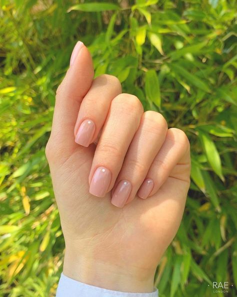 Nude Nail Paint, Nude Nails Ideas, Nails Ideas For Summer, Squoval Acrylic Nails, Manicured Nails, Opi Gel Nails, Fab Nails, Short French, Squoval Nails