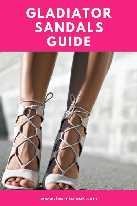 We show you how to wear them , where to buy them and some combination tips! #gladiators #gladiatorsandals #howtoweargladiator #summeroutfits #summerwardrobe #sandals #howtowearsandals #imagecounseling #imagevoach Keep Gladiator, Victorian Shirt, Roman Sandals, Sandals Outfit, Current Styles, Pony Hair, Nice Leather, Lace Up Flat, Gladiator Sandals