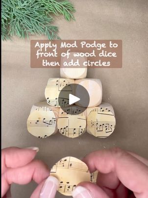 DIY - Rustic Wood Block Christmas Tree | I absolutely 🤎 this ‘Rustic Wooden Block Christmas Tree’ cuteness ya’ll!!   For this project, I used the Dollar Tree wood dice, and most of the other... | By Lone Tree RusticsFacebook Dollar Tree Wooden Dice Crafts, Wood Dice Crafts, Dollar Tree Wood Block Crafts Diy, Dollar Tree Wood Dice Diy, Dollar Tree Wood Dice Crafts, Dollar Tree Dice Crafts, Wooden Dice Crafts, Dollar Tree Block Crafts, Wood Block Crafts Christmas