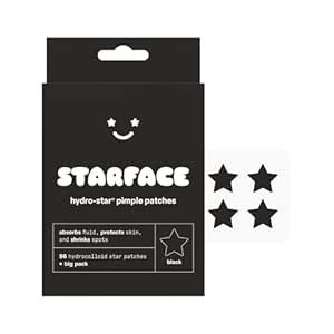 Starface Black Star BIG PACK, Hydrocolloid Pimple Patches, Absorb Fluid and Reduce Redness, Cute Star Shape, Cruelty-Free Skincare (96 Count) Starface Pimple Patches, Pimple Patches, Free Skincare, Cute Star, Cruelty Free Skin Care, Cute Stars, Black Star, Star Shape, Christmas Ideas