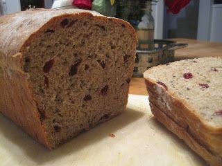 BreakingEleven: Cranberry Wild Rice Bread Wild Rice Cranberry Bread Recipe, Cranberry Wild Rice Bread, No Carb Dinner Recipes, Wild Rice Bread, Cranberry Wild Rice, Rice Bread Recipe, Rustic Inn, Cranberry Bread Recipes, Banana Bread Loaf