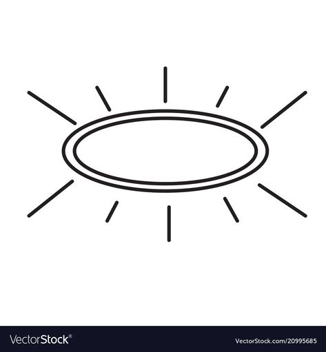 Halo Illustration, Halo Drawings, Ring Logo, Light Rays, Clothing Designs, Icon Download, Single Image, Line Icon, Png Images