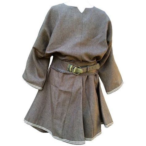 tunic ❤ liked on Polyvore featuring tops, tunics, brown tunic and brown tops Medieval Shirt, Medieval Tunic, Brown Tunic, Brown Tops, Rough Texture, Medieval Period, Brown Women, Linen Tunic, Brown Top