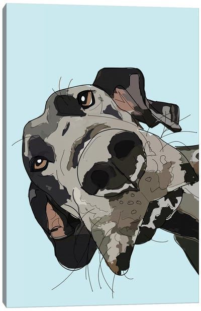 Great Dane Art, Dog Caricature, Kids Animal Art, Inspiration Wall Art, Wall Art Inspiration, Dog Sketch, In Your Face, Dog Wall Art, Dog Drawing