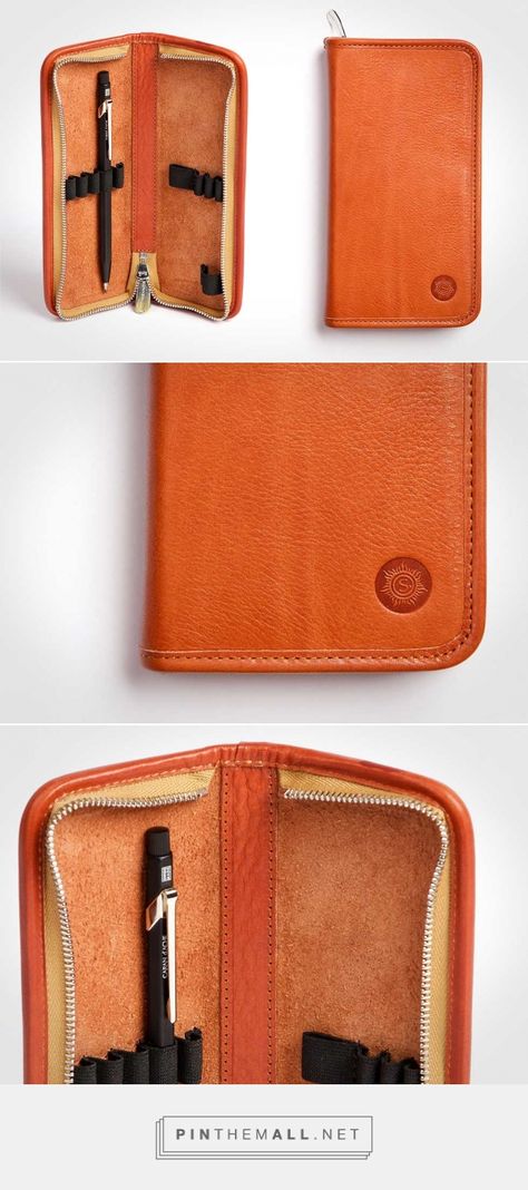 Sonnenleder Novalis Pencil Case | LumberJac - created via https://pinthemall.net Leather Pencil Case, Pencil Design, Pencil Case, Leather Working, Zip Around Wallet, Pencil, Wallet, Leather, Design