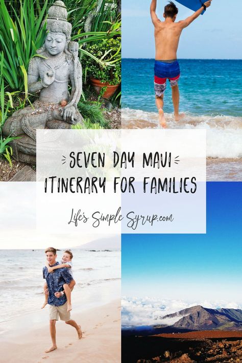 Hawaii Family Vacation, Hawaii Activities, Maui Itinerary, Maui Activities, Hawaii Itinerary, Family Travel Hacks, Hawaii Things To Do, Trip To Maui, Maui Travel