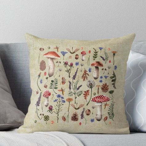 Wildflower Decor, Fairy Lights Decor, Design Pillow, Designer Throws, A Pillow, Fairy Lights, Neutral Colors, Light Decorations, Wild Flowers