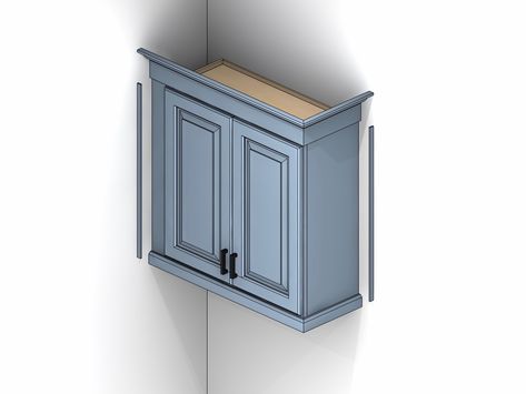 cabinet illustration showing scribe molding Cabinet Illustration, Light Rail Molding, Kitchen Cabinets Trim, Kitchen Cabinet Molding, Kitchen Cabinet Crown Molding, Types Of Kitchen Cabinets, Kitchen Soffit, Redo Kitchen Cabinets, Types Of Kitchen