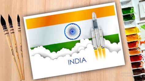 ISRO chandrayaan 3, Indian rocket drawing How to draw indian rocket step by step Chandrayaan 3 Rocket Drawing, Isro Rocket Drawing, Isro Chandrayaan 3 Drawing, Isro Drawing, Chandrayaan 3 Drawing, Isro Rocket, Chandrayan 3 Drawing, Hindi Divas, Chandrayan 3