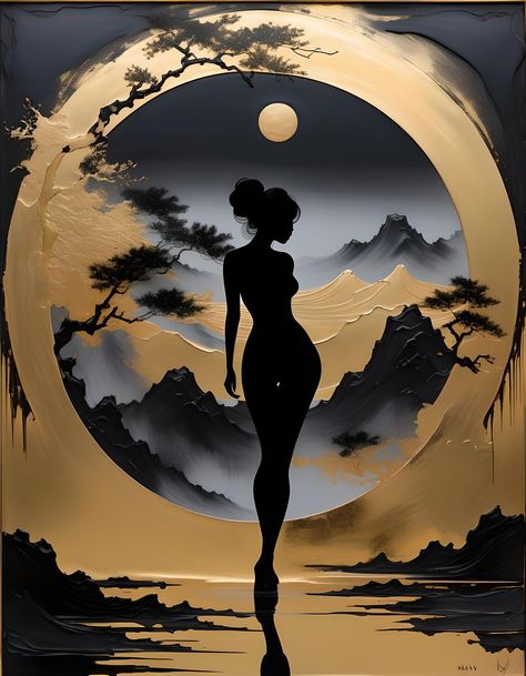 Women Silhouette Art, Dark Feminine Art, Silhouette Of A Woman, Africa Art Design, Small Nails, Dancers Art, Nails Salon, Art Gallery Wallpaper, Beautiful Dark Art