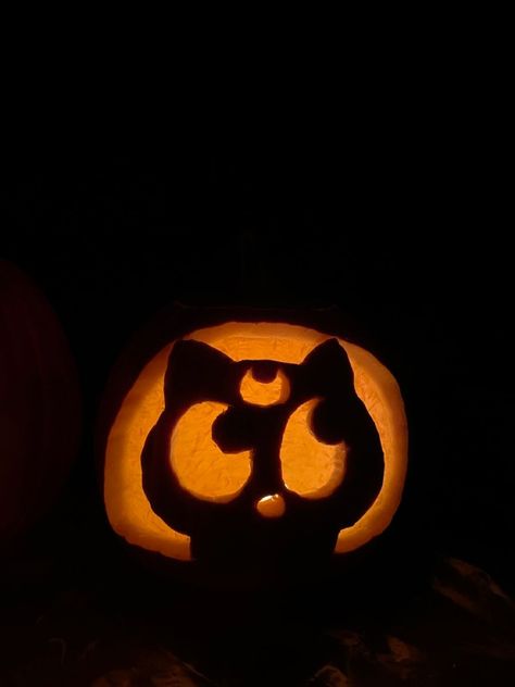 Studio Ghibli Pumpkin Carving, Pumpkin Carving Designs Creative, Easy Cat Pumpkin Carving, Pumpkin Carving Designs Printable, Easy Cute Pumpkin Carving Ideas, Pumpkin Carving Faces Easy, Cute Pumpkin Carving Ideas Simple, Pumpkin Carving Easy, Cheshire Cat Pumpkin