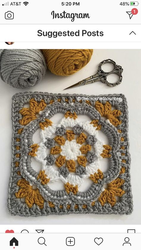 Persian Tiles, Granny Square Crochet Patterns Free, Crochet Stitches Guide, Crochet Bedspread Pattern, Square Crochet Pattern, Crochet Blocks, Crochet Square Patterns, Granny Square Crochet Pattern, Square Crochet