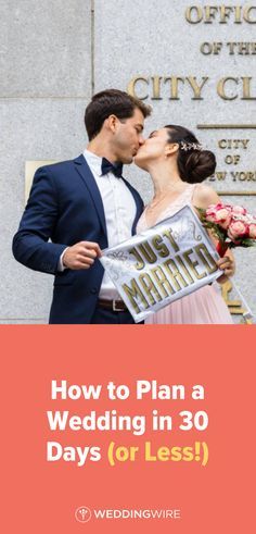 How to Plan a Wedding in 30 Days (or Less!) -  Its totally possible to plan a wedding in a month or lessyou just have to act quickly keep things as simple and small as possible and dont be afraid to ask for help. Read our guide on WeddingWire! {Little But Fierce Photography} Planning A Wedding In One Month, How To Plan A Wedding In A Month, 3rd Times A Charm Wedding, How To Plan A Wedding In One Month, Small Quick Wedding Ideas, Last Minute Wedding Ideas, 30 Day Checklist, Quick Wedding Planning, Fierce Photography