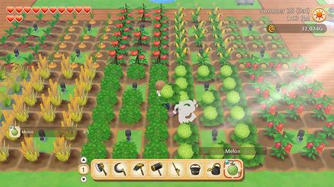 Story Of Seasons Pioneers Of Olive Town Farm Ideas, Olive Town Farm Layout, Story Of Seasons Pioneers Of Olive Town, Story Of Seasons, Farm Layout, Moon Design, Silver Bars, Glass Crafts, Bulletin Board