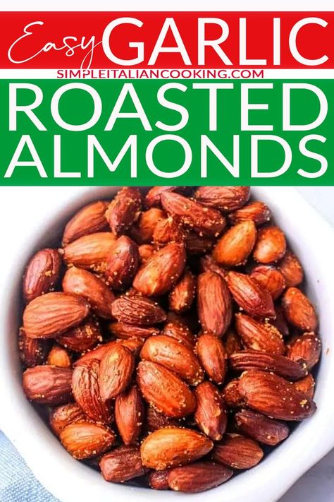 Roasted Almonds Recipe, Italian Cooking Recipes, Almonds Recipe, Italian Seasonings, Diy Healthy Snacks, Keto Diet Snacks, Healthy Italian, Keto Friendly Desserts, Keto Snack