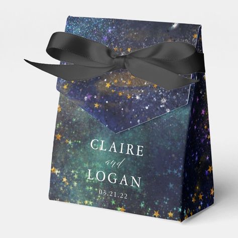 Modern Wedding Favors, Starry Night Background, Galaxy Wedding, Wedding Favor Box, Celestial Wedding, Night Background, Wedding Favor Boxes, Favor Boxes, Wedding Favor