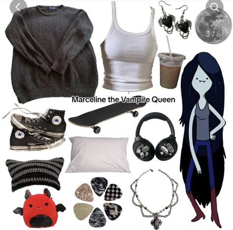 Marceline Aesthetic, Marceline Outfits, Adventure Time Clothes, Alt Outfits, Vibe Clothes, Little Outfits, Swaggy Outfits, Alternative Outfits, Cute Simple Outfits