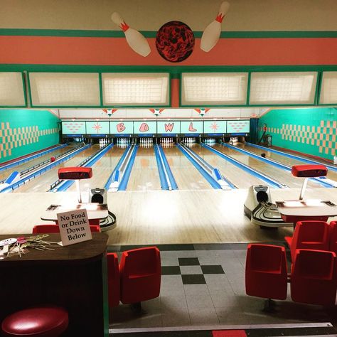 Bowling Alley Aesthetic, Vintage Bowling Alley Aesthetic, Retro Bowling Alley Aesthetic, Luxury Bowling Alley, Neon Bowling Alley Aesthetic, 90s Bowling Alley, Vintage Bowling Alley, Retro Bowling Alley, Cool Bowling Alley