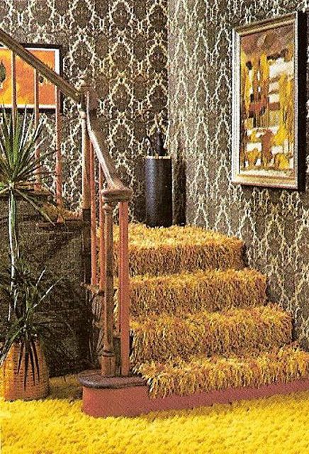 It's awesome and horrible at the same time... The Stairway that Ate Pittsburgh! by x-ray delta one, via Flickr 1970s Decor, 70s Interior, Joe Colombo, 70s Home, 70s Decor, Pierre Paulin, Shag Carpet, Deco Retro, Décor Boho