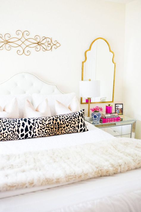 Bedding Photography, Beige Farmhouse, Classic Bedding, Leopard Pillows, Stylish Bedroom Design, College Bedroom, Modern Bedding, Queen Bedding, Glam Bedroom