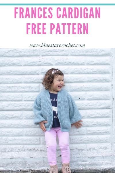 This is a free pattern for crochet cardigan for girls designed in seven sizes from 3 months - 8 years. With its easy construction and balloon style sleeves it will be your go to pattern. Kids Crochet Cardigan Pattern Free, Crochet Cardigan Girl, Crochet Baby Cardigan Free Pattern, Knit Designers, Free Crochet Cardigan, Cardigan Free Pattern, Pattern For Crochet, Star Crochet, Crochet Cardigan Pattern Free