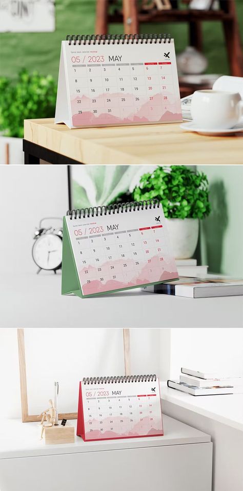 Spiral Desk Calendar Mockup Desk Calendar Mockup, Calendar Mockup, Desk Calendar Template, Desk Calendar, Desk Calendars, Calendar Template, Mockup Design, Design Template, Mockup