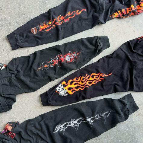 First sneak peak into this Friday’s drop! 🦅 Crazy Harley Davidson Drop this Friday at 12pm Central Time! The drop will feature long sleeves, t-shirts, sweatshirts, and more!🍂 ♻️ Shop Sustainable ☕️ Follow @arete.vintage for vintage styles #harleydavidson #vintagestyle #fallfashion #streetwear Chevy Camaro Z28, Sneak Peak, Chevy Camaro, Harley Davidson, Chevy, Autumn Fashion, Vintage Fashion, Long Sleeves, Street Wear