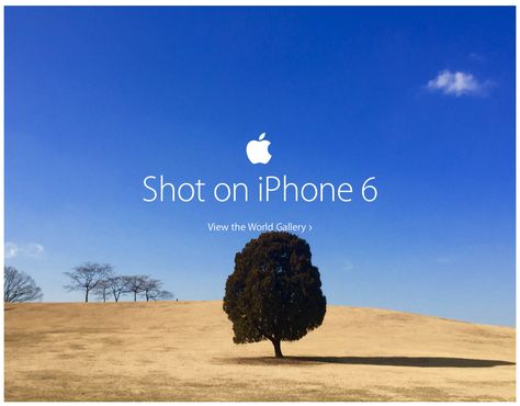 Apple launched the 'Shot on iPhone 6′ campaign, which I thought was a really powerful and effective way of advertising their phone's camera capabilities. The ad is simple, with just an image and a phrase. But there's power in simplicity. Apple Shots, Apple Advertising, Iphone 6 Photography, Apple Launch, Shot On Iphone, Iphone 6 Wallpaper, Cool Tech Gadgets, World Photo, Launch Event