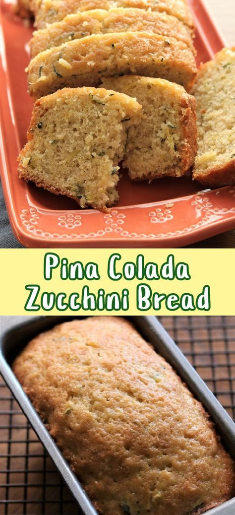 Pins Colada Zucchini Bread, Coconut Zucchini Bread Recipes, Chocolate Coconut Zucchini Bread, Tropical Zucchini Bread, Zucchini Coconut Bread, Mock Pineapple Using Zucchini, Pina Colada Zucchini Bread Recipes, Pina Colada Zucchini Bread Taste Of Home, Pineapple Coconut Zucchini Bread