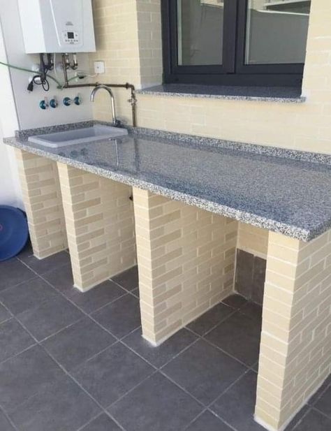 Outdoor Kitchen Sink, Outdoor Sinks, Outdoor Kitchen Patio, Kitchen Interior Design Decor, Barbie Kitchen, Kitchen Design Plans, House Design Kitchen, Wood Furniture Diy, Kitchen Furniture Design