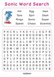 Sonic Word Search, Free Word Search, Lego Challenge, Word Search Printables, Free Word, Chore Chart Kids, Word Searches, School Fundraisers, Chore Chart