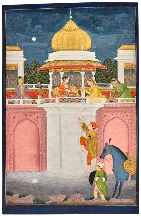 Indian Miniature Paintings, Mughal Miniature Paintings, Mughal Miniature, Indian Traditional Paintings, Indian Miniature, Mughal Paintings, Persian Miniature, Mughal Empire, Asian Painting