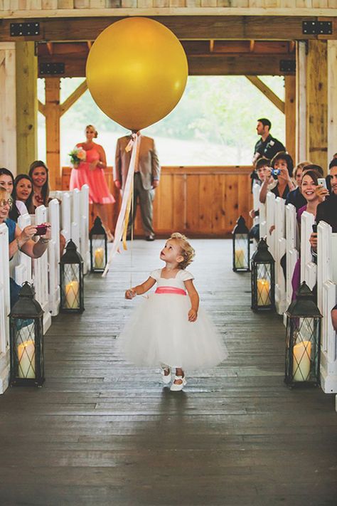 Ensure your flower girl and page boy are ridiculously cute with these 11 awesome ideas! Ring Bearer Flower Girl, Wedding Ceremony Ideas, Wedding Balloon Decorations, Boda Mexicana, Wedding Flower Girl, Pink Balloons, Wedding Balloons, Nashville Wedding, Walking Down The Aisle