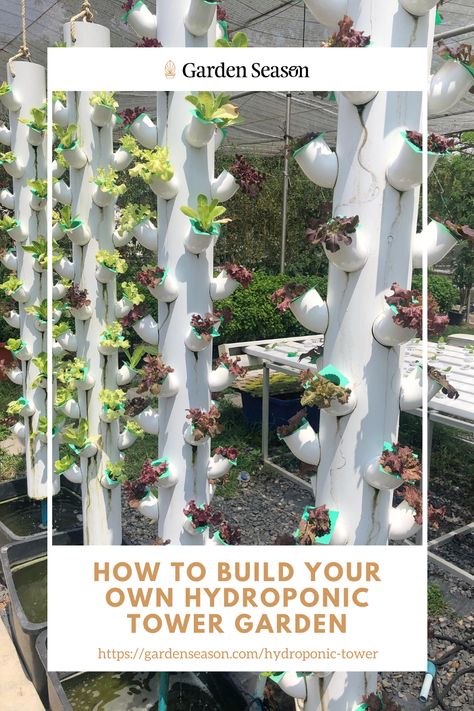 How To Build A Hydroponic Garden, Tower Farm Diy, Small Indoor Hydroponics System Diy, Hydroponic Indoor Gardening Diy, Hanging Hydroponic Garden, Hydroponic Gardening Apartment, Raised Hydroponic Garden, Vertical Garden Aquaponics, Vertical Self Watering Garden