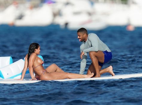 Relaxing by the Waves from Michael B. Jordan and Lori Harvey's St. Barts Vacation on E! Online Lori Harvey, Michael B Jordan, Image Swag, St Barts, Black Love Couples, Couples Vibe, Black Couples Goals, Relationship Goals Pictures, Photo Couple