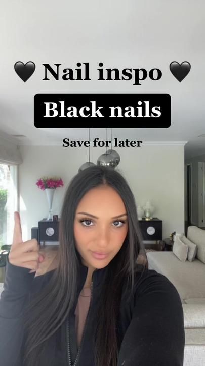 TikTok · Glazedbeauty Black Nail Inspo Short, Summer Nails2023, Black Nail Inspo, Nails Inspiration Black, Black White Nails, Nails Today, Black Nail, Hot Nails, Simple Nail Designs