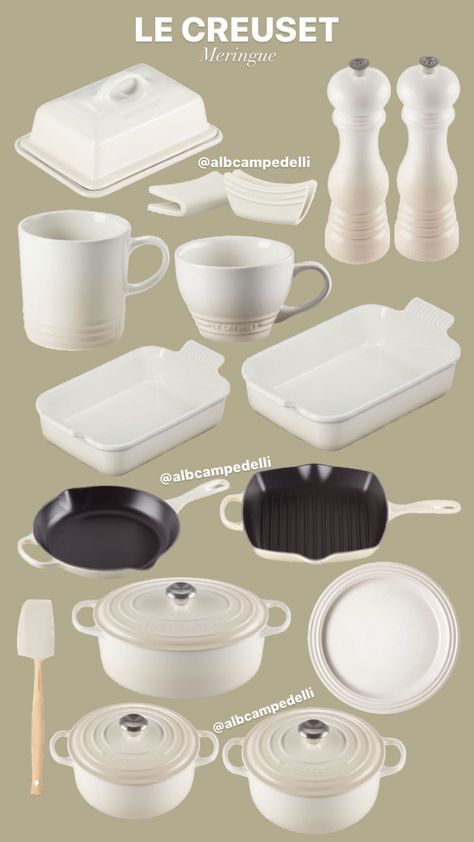 Minimalist Kitchen Essentials, Cookware Set Best, Beautiful Kitchenware, Kitchen Essentials List, Cottagecore Home, House Organisation, House Essentials, Village House Design, Cute Kitchen