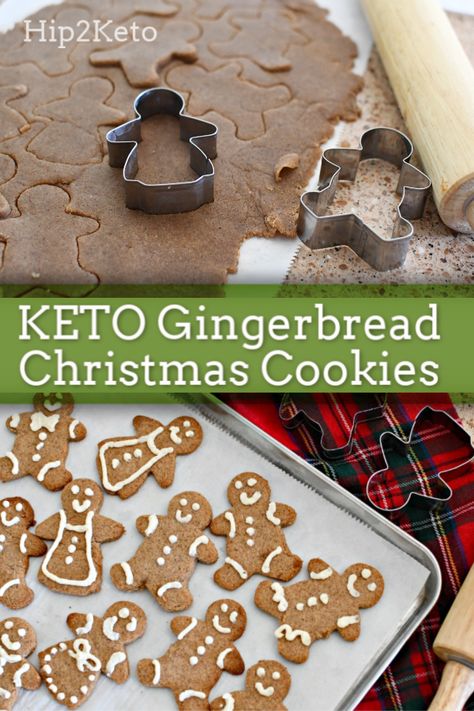 Bake Keto Gingerbread Cookies This Holiday Season Keto Gingerbread Cookies, Paleo Gingerbread Cookies, Keto Gingerbread, Paleo Gingerbread, Low Carb Gingerbread, Easy Gingerbread Cookies, Best Gingerbread Cookies, Low Carb Christmas, Chewy Gingerbread Cookies