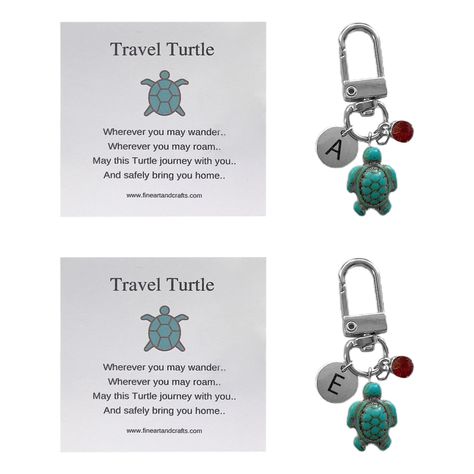 Travel Turtle Keychain Metal Sea Turtle Pendants Travel Keychain Turtle Gifts Feel free to contact me with additional questions. Have a nice day!  Bullet Points: Durable and Beautiful: Our Travel Turtle Keychain has been expertly crafted from metal that is not easy to rust, showcasing exquisite workmanship and attention to detail at every angle. With its durable and beautiful construction, this keychain will make a statement on your keys, bags, or backpacks. Travel Inspiration: Embrace the wanderlust within with the Travel Turtle Keychain. The turtle symbolizes longevity and wisdom, and the included travel-themed card features words of blessing and companionship. Carry this symbol of travelers to bring a touch of travel spirit and good fortune to your journeys. Elevate Your Style: This Tra Sea Turtle Crafts, Turtle Car Accessories, Turtle Diy, Sea Keychain, Sea Turtle Keychain, Cartiloge Earring Turtle, Travel Keychain, Backpacks Travel, Keychain Metal