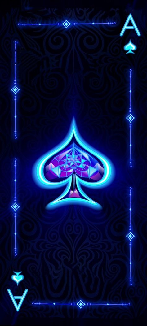 Ace Of Cards Wallpaper, Ace Card Wallpaper Iphone, Ace Card Wallpaper, Video Games Aesthetic Wallpaper, Black Poker Cards Wallpaper, Ace Of Spades Tattoo, Wallpaper Crafts, Card Tattoo Designs, Ace Card