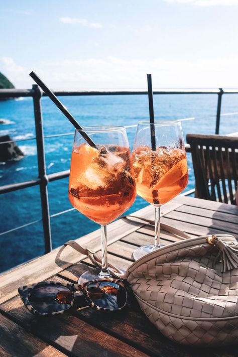 @chloebac Glace Fruit, Cinque Terre Italy, Pretty Drinks, Photography Guide, Negroni, Aperol Spritz, Fried Fish, Cinque Terre, What To Eat