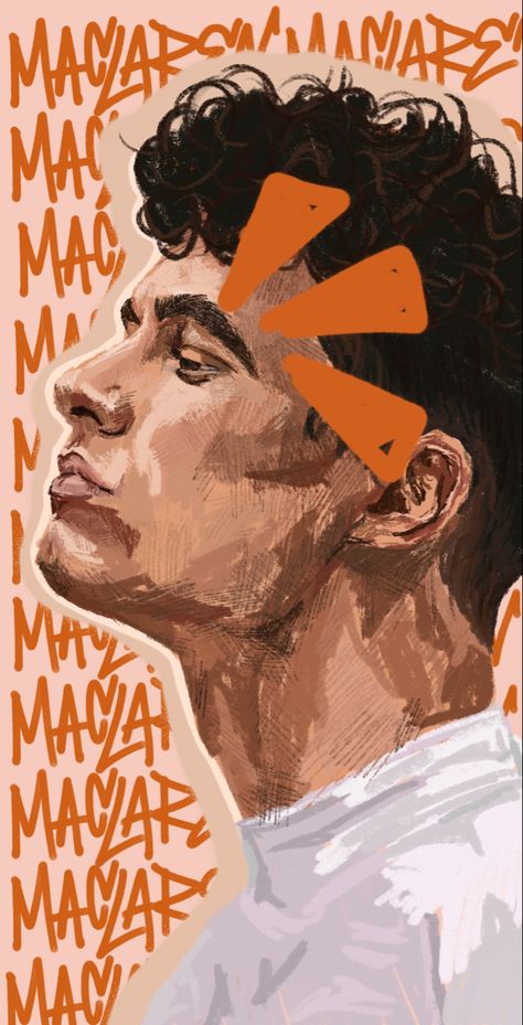 A digital drawing of lando norris the formula 1 mclaren racer. With a orange background with mclaren written on top in a darker orange colour using graffiti tag lettering. Lando Norris Artwork, Lando Norris Sketch, Lando Norris Painting, Lando Norris Drawing, F1 Drawing, F1 Artwork, Fan Drawing, F1 Art, Christmas Fonts