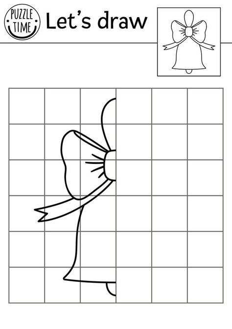 Complete the bell picture. Vector back to school drawing practice worksheet. Printable black and white activity for preschool children. Copy the picture autumn themed game for kids Complete The Picture Worksheet, Picture Autumn, Bell Pictures, Activity For Preschool, School Drawing, Printable Black And White, Addition And Subtraction Worksheets, Subtraction Worksheets, College Work