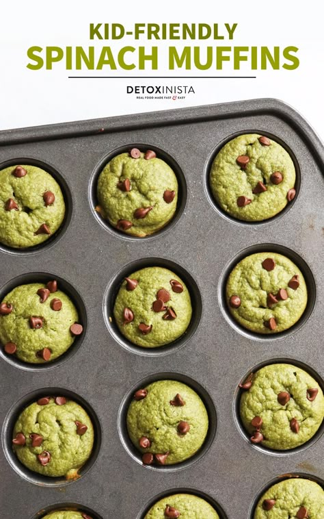 Oatmeal Spinach Muffins, Spinach Zucchini Muffins, Hidden Veggie Muffins For Kids, Toddler Spinach Muffins, Spinach Muffins Toddler, Spinach Recipes For Toddlers, Spinach Toddler Recipes, Blw Muffins, Hulk Muffins