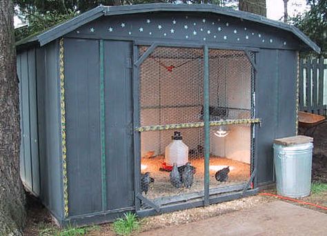 Converting our old shed into a chicken coop.  Now that we don't need to store our big lawnmower anymore! City Chicken, Chicken Shed, Chicken Pen, Chicken Coup, Metal Chicken, Chicken Coop Designs, Coop Plans, Building A Chicken Coop, Chicken Coop Plans