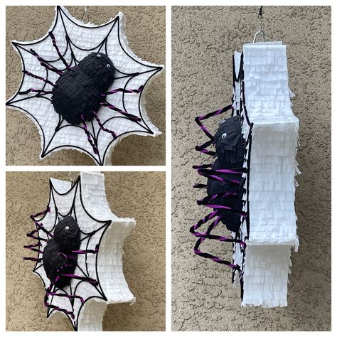 Halloween Piñatas Ideas, Halloween Pinata Ideas, Halloween Pinata Diy, Spin Pinata, Scary Pinata, Spooky Pinata, Spider Pinata, Piñata Halloween, Pinatas Ideas