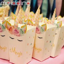 Unicorn Party Supplies Paper Popcorn Box Gift Box Candy Cookies Bags Unicorn Party Kids Favors Paper Plates Cups Kits|Party DIY Decorations| - AliExpress Unicorn Gift Bags, Paper Popcorn, Cookie Gift Box, Popcorn Party, Unicorn Party Supplies, Kids Favors, Baby Shower Supplies, Popcorn Box, Unicorn Theme